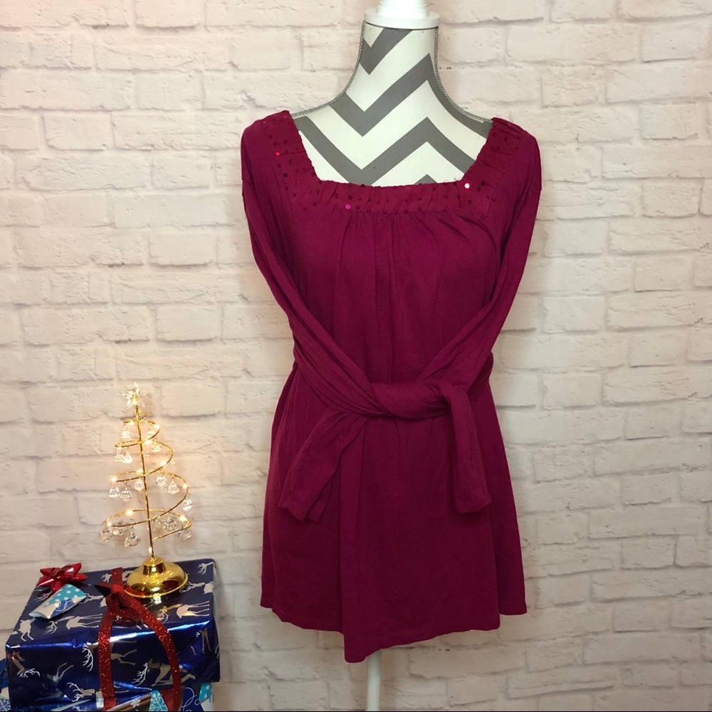 Fuchsia Sequin Top - image 1